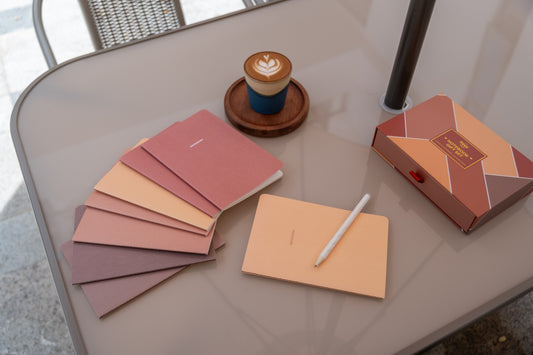 Happy Hoos Notebook Set, 8 pack notebook fall-themed with box and coffee