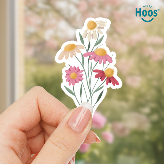 4" Wildflower Bouquet Spring Sticker