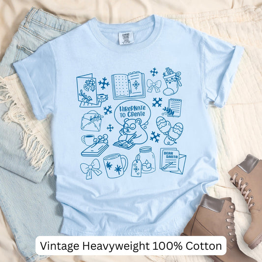 Hibernate to Create Winter Shirt | Cozy Season Writer Tee