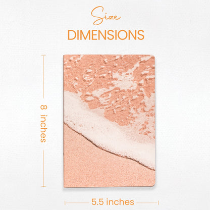 Rectangular product with marble-like design and dimensions labeled on a white background