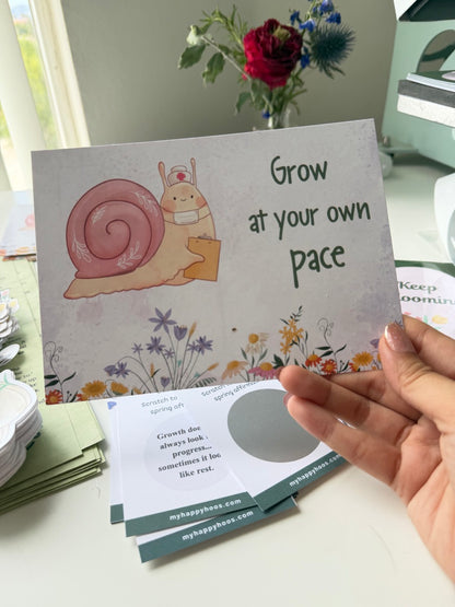 Grow at Your Own Pace Postcard