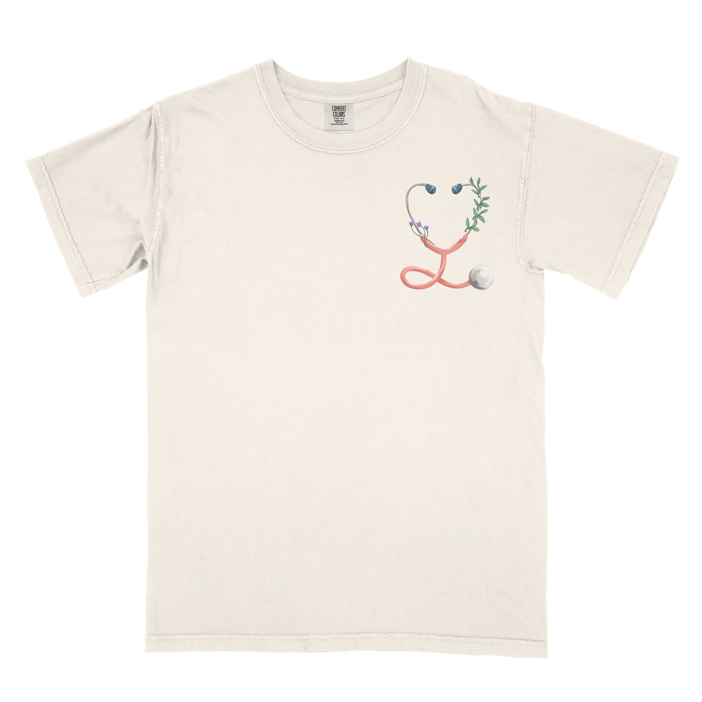 Floral Stethoscope Nurse Tee | Cute Nurse Gift Shirt