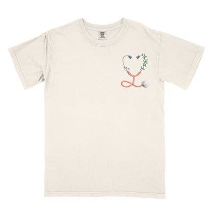 Floral Stethoscope Nurse Tee | Cute Nurse Gift Shirt
